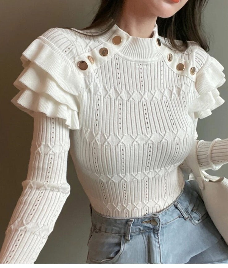 Shanghai Ruffle Sweater