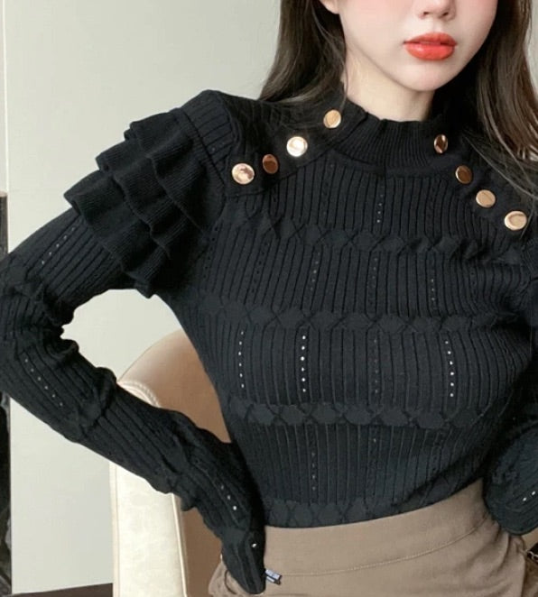 Shanghai Ruffle Sweater